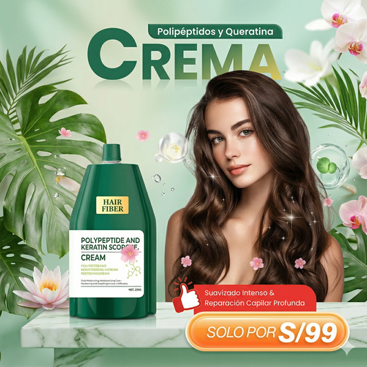 Crema de Polipéptidos y Queratina
